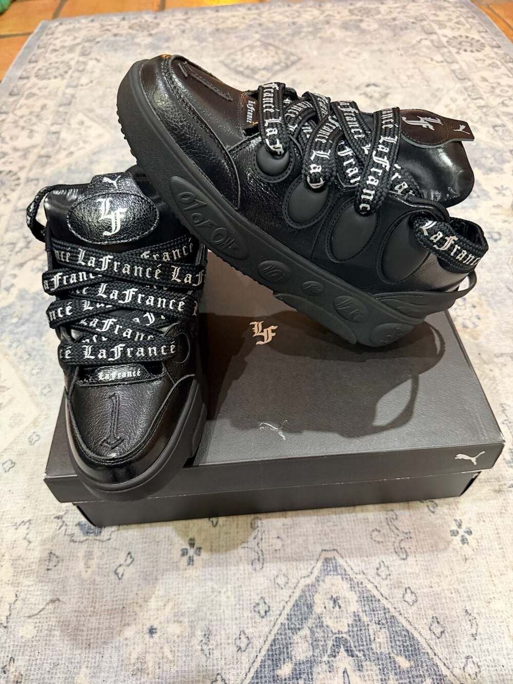 Puma La Francé Black Chrome Sneakers Size 10 - Rare - GREAT DEAL